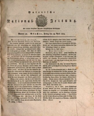 Baierische National-Zeitung Freitag 28. April 1809