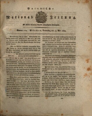 Baierische National-Zeitung Donnerstag 25. Mai 1809