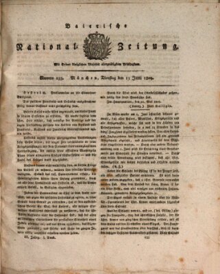 Baierische National-Zeitung Dienstag 13. Juni 1809