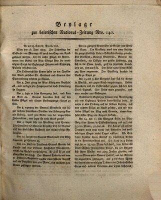 Baierische National-Zeitung Montag 19. Juni 1809