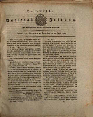 Baierische National-Zeitung Donnerstag 22. Juni 1809