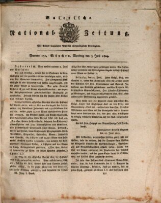 Baierische National-Zeitung Montag 3. Juli 1809