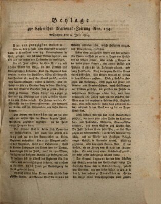 Baierische National-Zeitung Donnerstag 6. Juli 1809