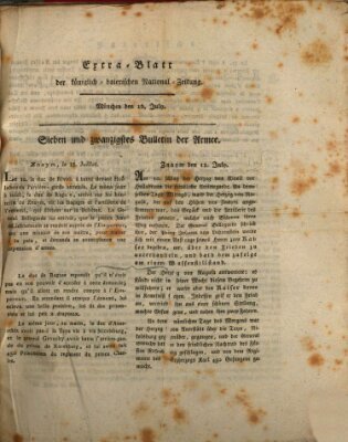 Baierische National-Zeitung Sonntag 16. Juli 1809