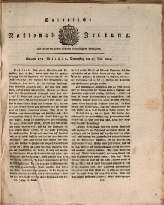 Baierische National-Zeitung Donnerstag 27. Juli 1809