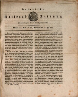 Baierische National-Zeitung Samstag 29. Juli 1809