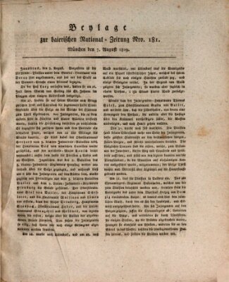 Baierische National-Zeitung Montag 7. August 1809