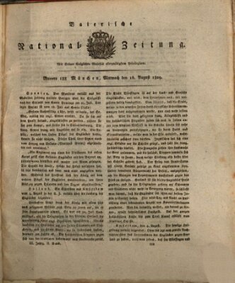 Baierische National-Zeitung Mittwoch 16. August 1809