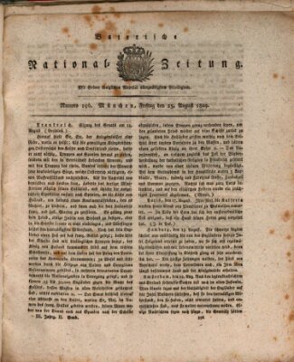 Baierische National-Zeitung Freitag 25. August 1809