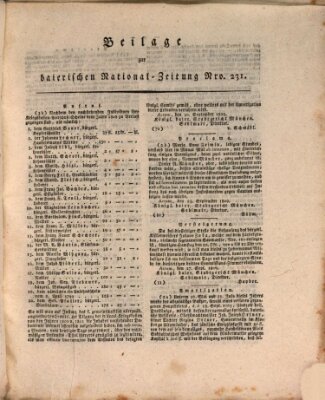 Baierische National-Zeitung Freitag 6. Oktober 1809