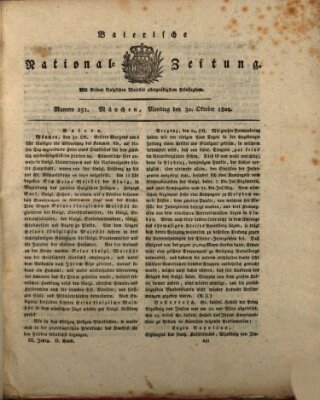 Baierische National-Zeitung Montag 30. Oktober 1809