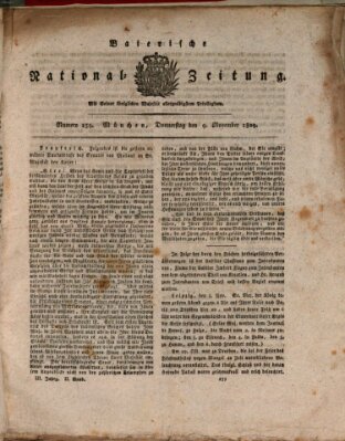 Baierische National-Zeitung Donnerstag 9. November 1809