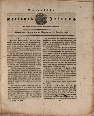 Baierische National-Zeitung Montag 13. November 1809