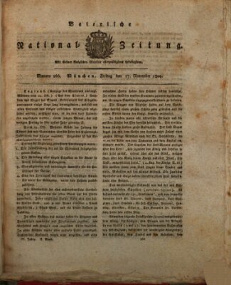 Baierische National-Zeitung Freitag 17. November 1809