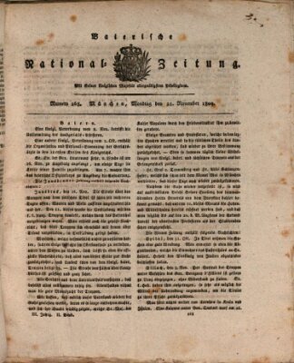 Baierische National-Zeitung Montag 20. November 1809