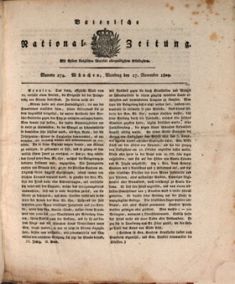 Baierische National-Zeitung Montag 27. November 1809