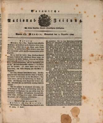 Baierische National-Zeitung Samstag 2. Dezember 1809