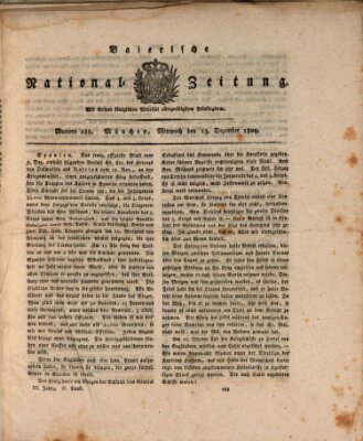 Baierische National-Zeitung Mittwoch 13. Dezember 1809