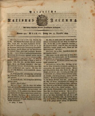 Baierische National-Zeitung Freitag 15. Dezember 1809