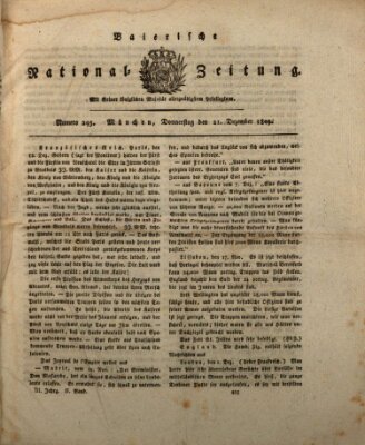 Baierische National-Zeitung Donnerstag 21. Dezember 1809