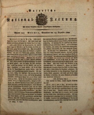 Baierische National-Zeitung Samstag 23. Dezember 1809