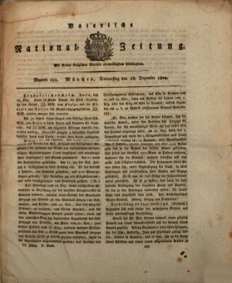 Baierische National-Zeitung Donnerstag 28. Dezember 1809