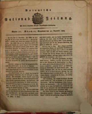 Baierische National-Zeitung Samstag 30. Dezember 1809