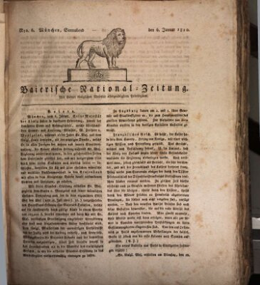 Baierische National-Zeitung Samstag 6. Januar 1810