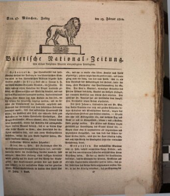 Baierische National-Zeitung Freitag 23. Februar 1810