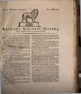 Baierische National-Zeitung Samstag 10. März 1810