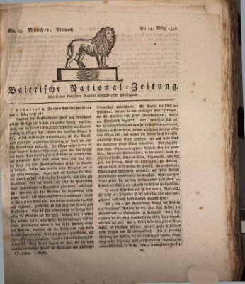 Baierische National-Zeitung Mittwoch 14. März 1810