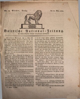 Baierische National-Zeitung Dienstag 20. März 1810