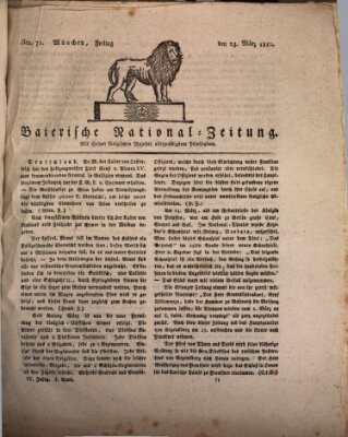 Baierische National-Zeitung Freitag 23. März 1810