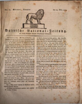 Baierische National-Zeitung Samstag 24. März 1810