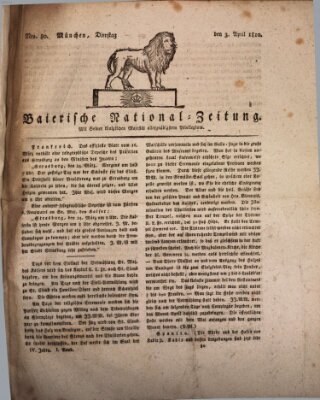 Baierische National-Zeitung Dienstag 3. April 1810