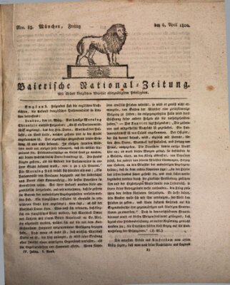 Baierische National-Zeitung Freitag 6. April 1810