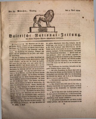 Baierische National-Zeitung Montag 9. April 1810