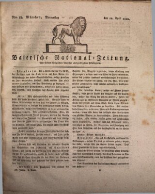 Baierische National-Zeitung Donnerstag 12. April 1810