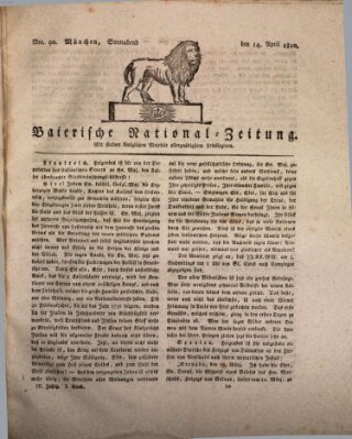 Baierische National-Zeitung Samstag 14. April 1810