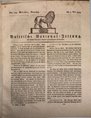 Baierische National-Zeitung Donnerstag 3. Mai 1810