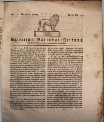 Baierische National-Zeitung Freitag 18. Mai 1810