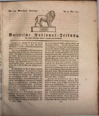 Baierische National-Zeitung Donnerstag 24. Mai 1810