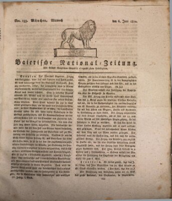 Baierische National-Zeitung Mittwoch 6. Juni 1810