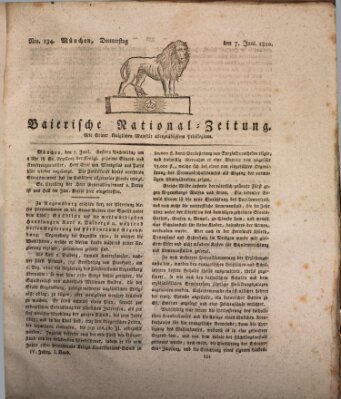 Baierische National-Zeitung Donnerstag 7. Juni 1810