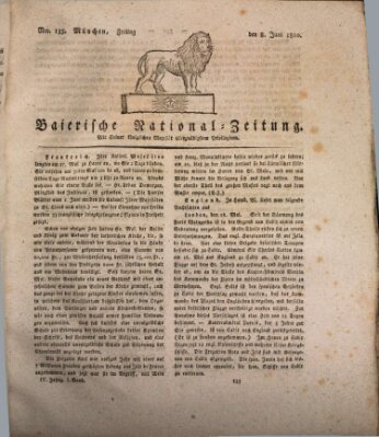 Baierische National-Zeitung Freitag 8. Juni 1810