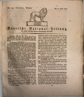 Baierische National-Zeitung Mittwoch 13. Juni 1810