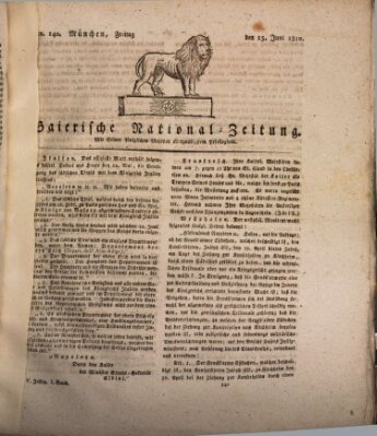 Baierische National-Zeitung Freitag 15. Juni 1810