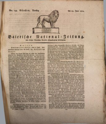 Baierische National-Zeitung Dienstag 19. Juni 1810