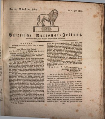 Baierische National-Zeitung Freitag 6. Juli 1810