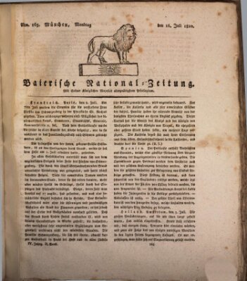 Baierische National-Zeitung Montag 16. Juli 1810